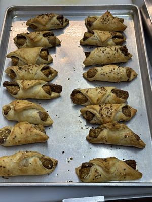 Piggies in a Blanket Preparation   at The Organic Grill in New York City