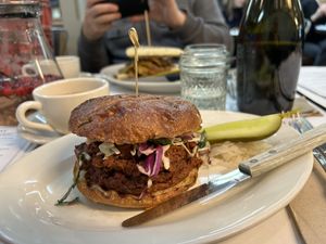 Jackfruit sandwich   at The Organic Grill in New York City