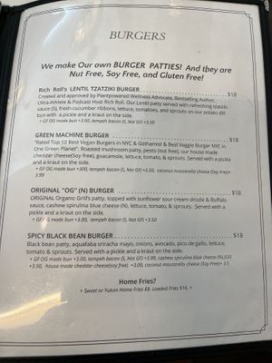   at The Organic Grill in New York City