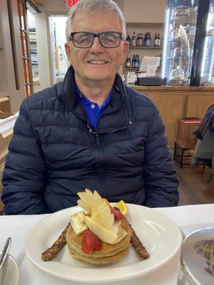 OG pancakes   at The Organic Grill in New York City