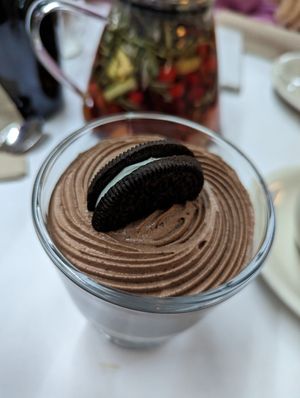 Oreo mousse at The Organic Grill in New York City