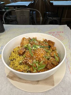 Kung Pao with crispy tofu  at The Organic Grill in New York City