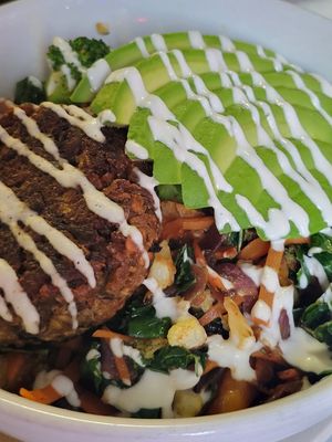 Squash bowl at The Organic Grill in New York City