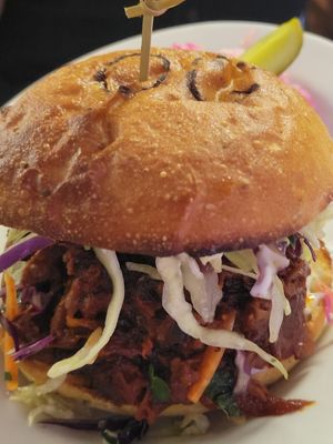 BBQ jackfruit at The Organic Grill in New York City