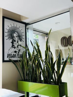 Entrance   at The Organic Grill in New York City