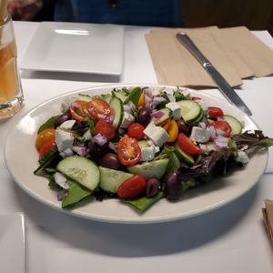 Greek Salad at The Organic Grill in New York City