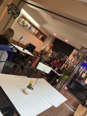 Guitar entertainment  at The Organic Grill in New York City