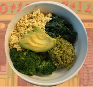 Green Earth bowl at The Organic Grill in New York City