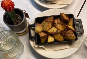 Home fried potatoes at The Organic Grill in New York City