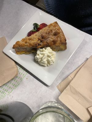 Apple pie  at The Organic Grill in New York City