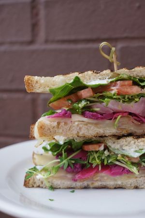 Celery Root Pot Roast Sandwich  at The Organic Grill in New York City