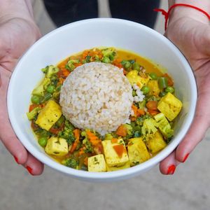 Tofu Masala Curry Bowl  at The Organic Grill in New York City