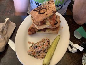 Cauliflower Parm hero at The Organic Grill in New York City