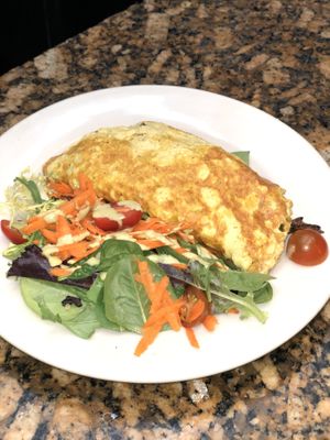 Tofu Omelette is one of the staple dishes at the Organic Grill. We were serving omelette since 2000 when we first opened . Over the years we have perfected it and voila...  at The Organic Grill in New York City