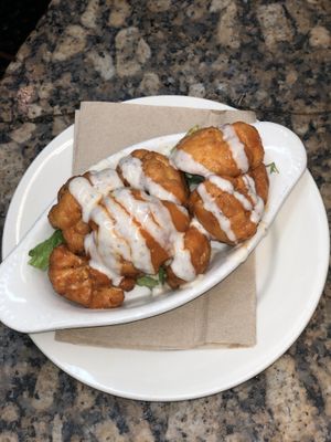 Buffalo Cauliflower Pops  at The Organic Grill in New York City