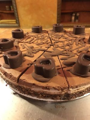 Raw cake  at The Organic Grill in New York City