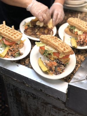WoWffle Burger Invasion!  at The Organic Grill in New York City