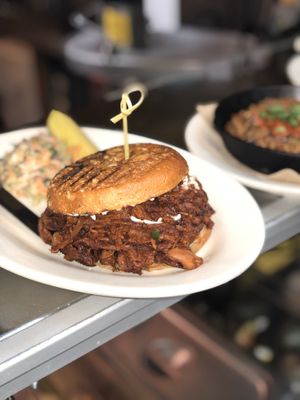 Triple J sandwich : John Joseph Jackfruit Sandwich  at The Organic Grill in New York City