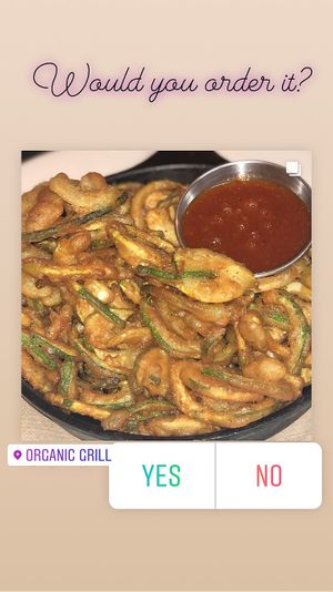 Curly Zucchini Fries  at The Organic Grill in New York City