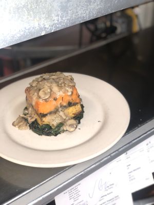 Layered Paradise Casserole  at The Organic Grill in New York City