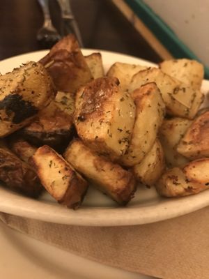 Roasted potatoes are always yummy at The Organic Grill in New York City