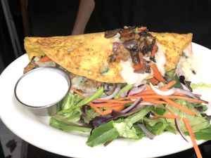 Omellete of the Day  at The Organic Grill in New York City