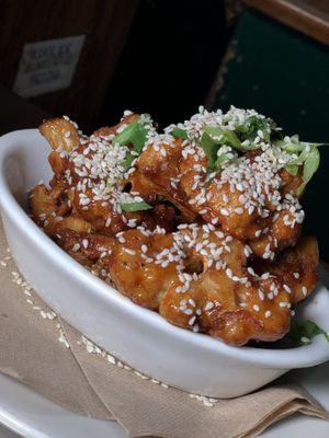Cauliflower Pops at The Organic Grill in New York City