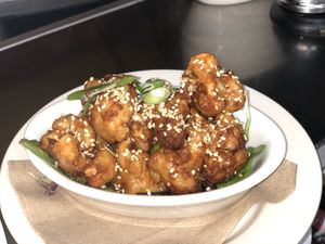 Kung Pao Popa  at The Organic Grill in New York City