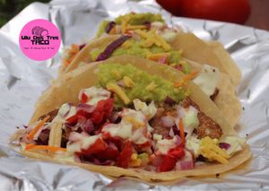 3 Tacos at Ulu Dos Tres Taco in Zanzibar