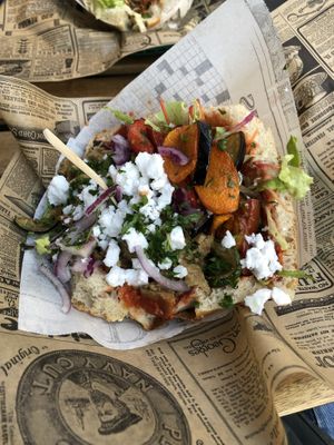 Vegan kebab  at Impact Berliner Kebap in Paris