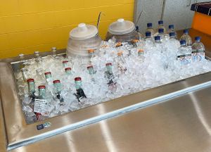 agua frescas and other drinks   at El Veganito in La Mesa