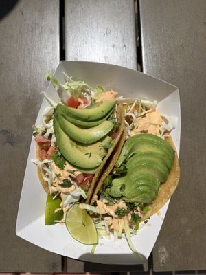 phis tacos  at El Veganito in La Mesa