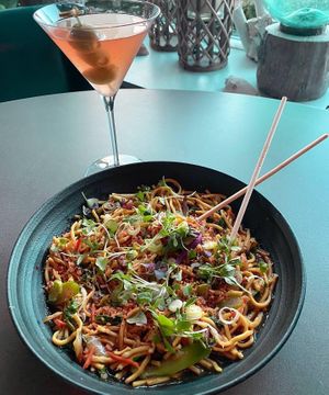 Vegan noodle special  at Salt Raw Bar in Plymouth