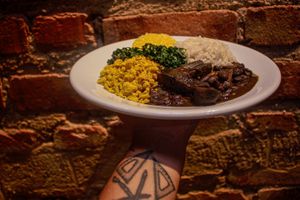 Feijoada Vegan with Mushrooms at Bandolim in Rio De Janeiro