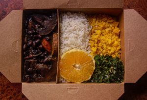 Our ecological food pack for delivery :) at Bandolim in Rio De Janeiro