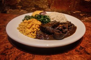 The delicious Feijoada Vegan at Bandolim in Rio De Janeiro