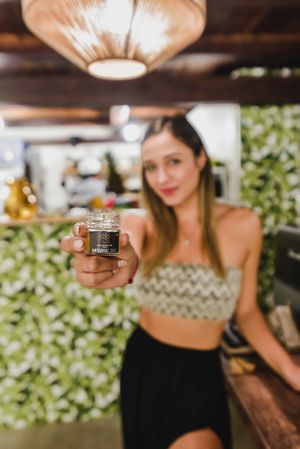 Shot antiviral at Elixir Juice & Bowl Bar in Tulum