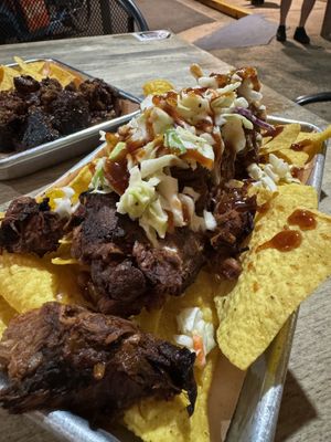  Vegan Pulled Pork Nachos  #Veganuary at San Juan Smokehouse in San Juan
