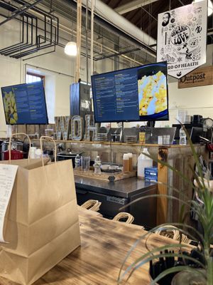 Stand inside smaller building   at Ward of Health in Harrisburg