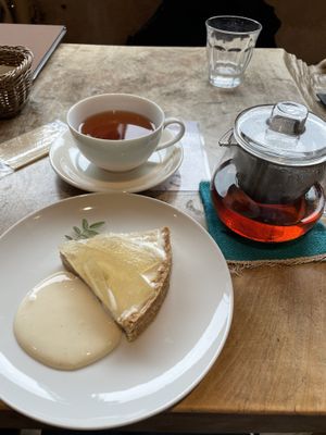 Seasonal cake at Cafe Slow in Tokyo