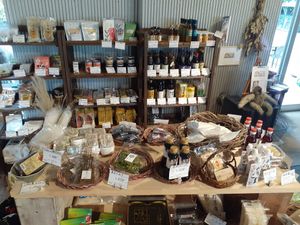 Various seasonings, herbs, and spices at Cafe Slow in Tokyo