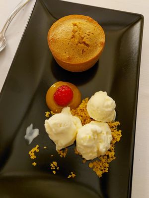 Moelleux au spéculoos at Chateau d'Urspelt in Clervaux