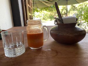 Juice Fuego at Cafe Corazon in Troncones