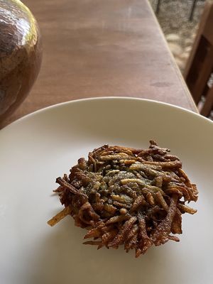 Extra hash browns  at Cafe Corazon in Troncones