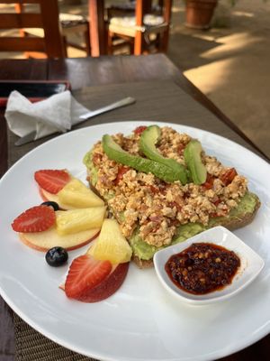   at Cafe Corazon in Troncones