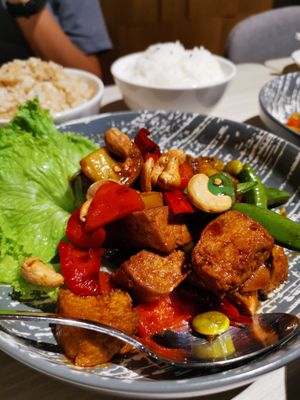 Kung Pao Tofu at iVegan 爱素 - Thomson Plaza in Central Singapore