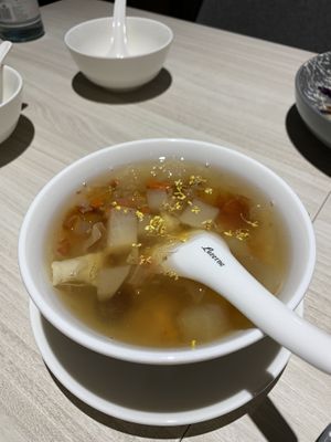 Osmanthus peach gum dessert at iVegan 爱素 - Thomson Plaza in Central Singapore