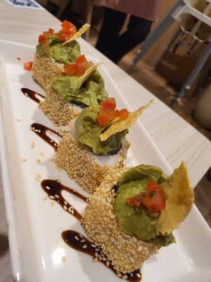 Avocado paste white sesame maki ~ 25/6 21 at iVegan 爱素 - Thomson Plaza in Central Singapore