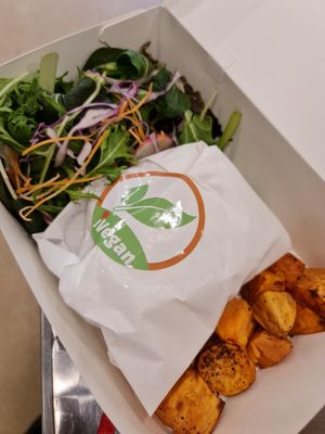 Black bean burger set @13.80 at iVegan 爱素 - Thomson Plaza in Central Singapore