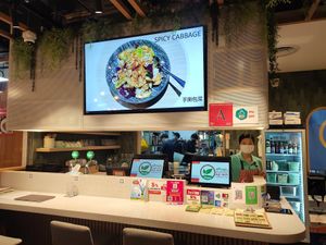 Cashier counter at iVegan 爱素 - Thomson Plaza in Central Singapore